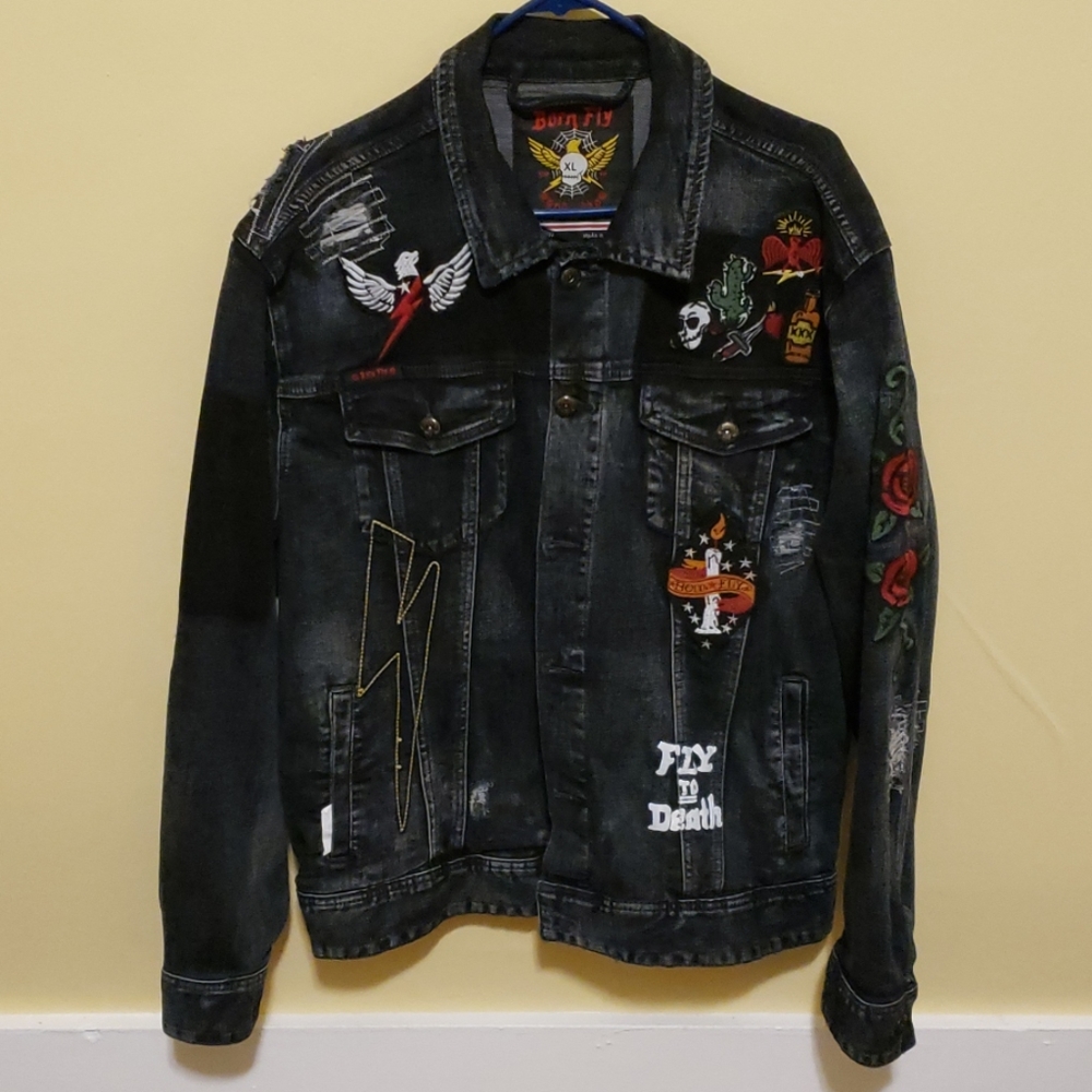 BORN FLY JEAN JACKET